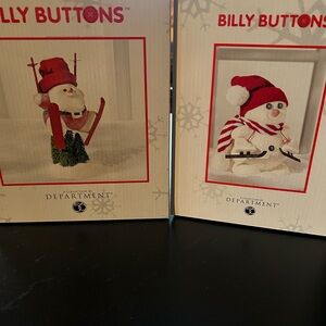 buttons Holiday Decor Set - Red and White
